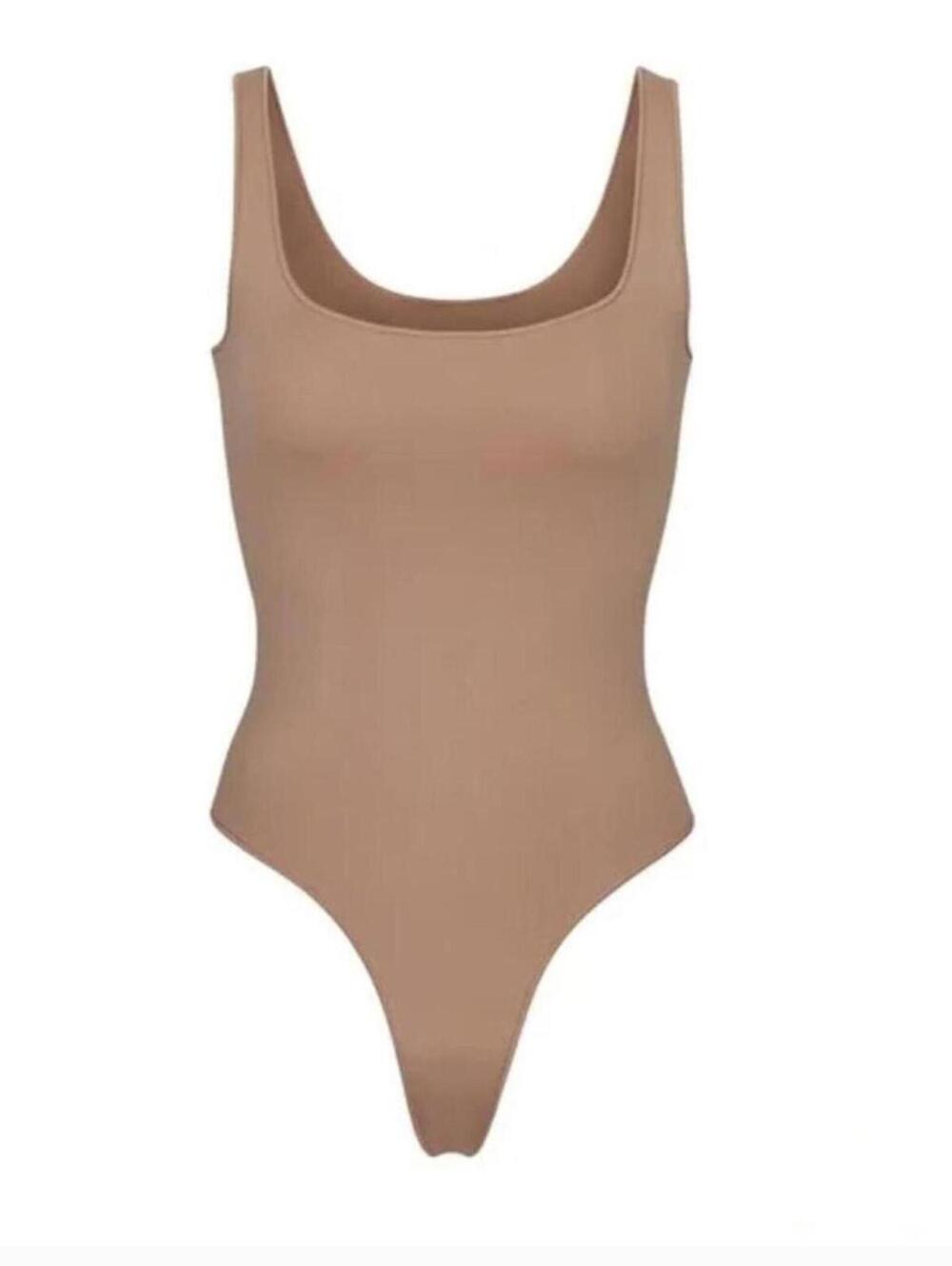 Skims scoop neck bodysuit Nude Tan Size L